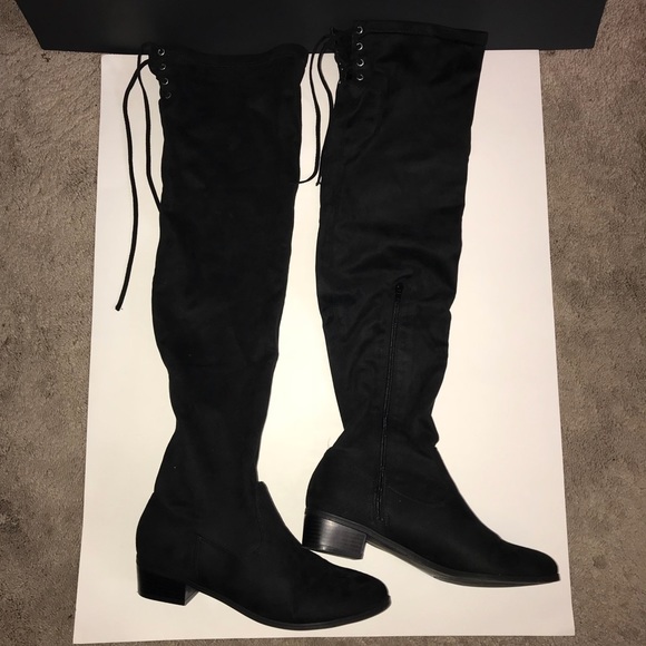 size 11 over the knee flat boots